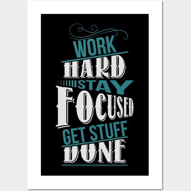 Work hard Wall Art by nektarinchen